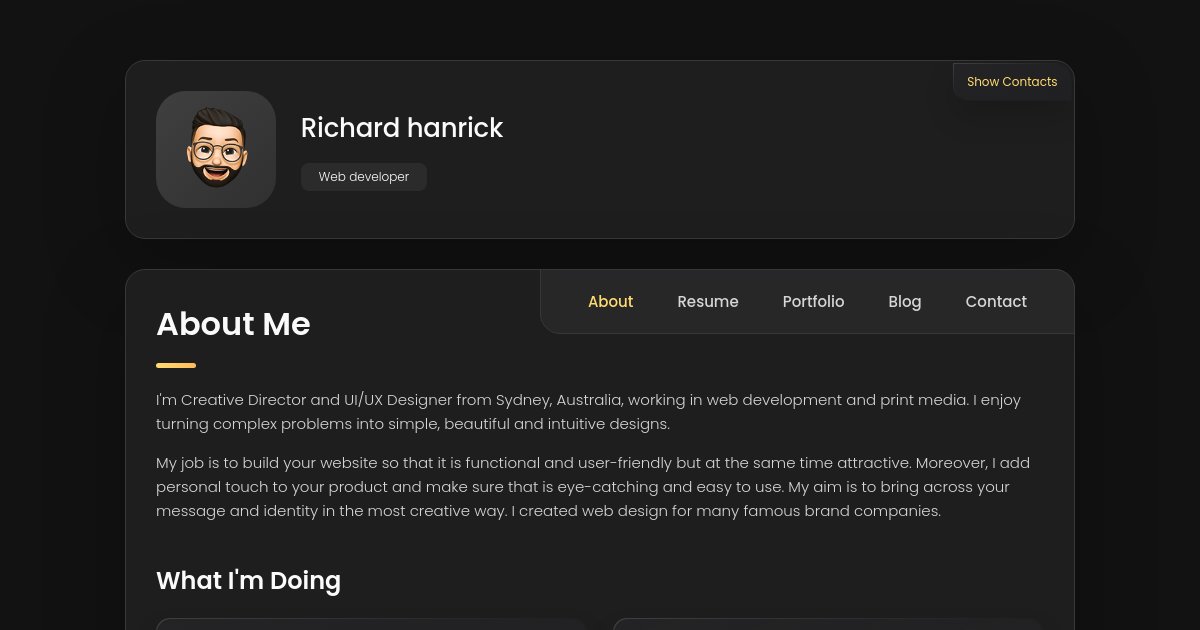Preview of codewithsadee/vcard-personal-portfolio