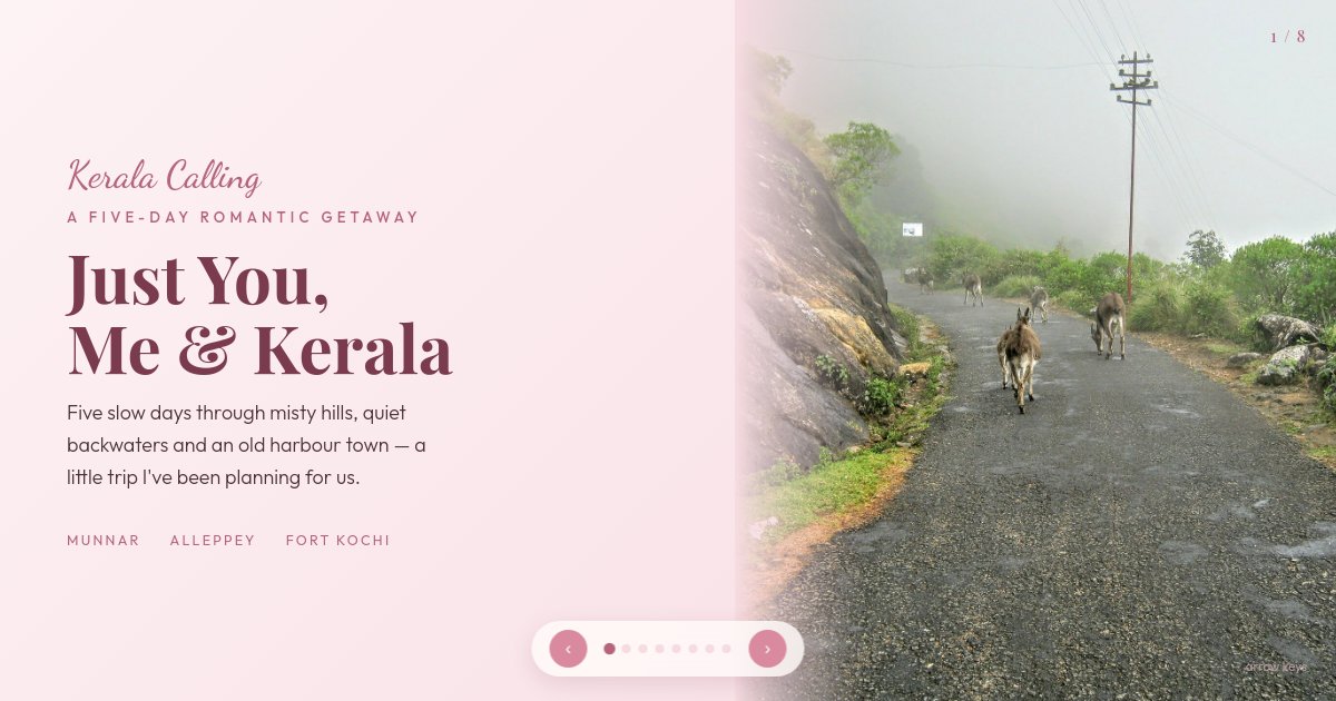 Preview of Just You, Me & Kerala