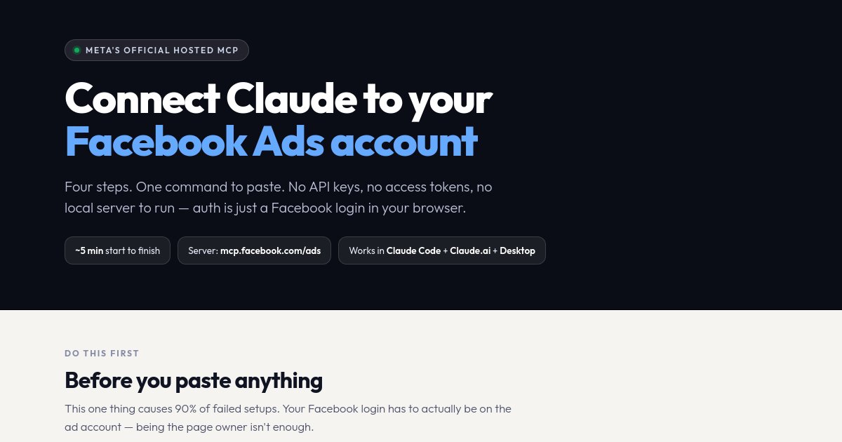 Preview of Meta Ads MCP Setup Guide