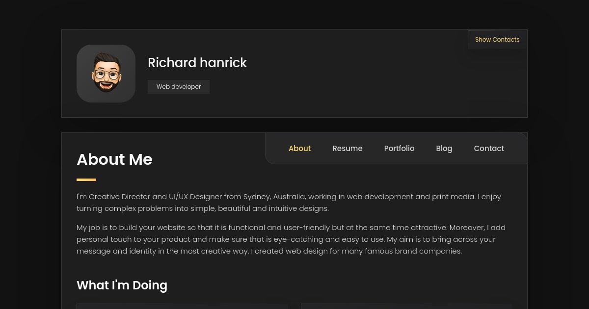 Preview of codewithsadee/vcard-personal-portfolio