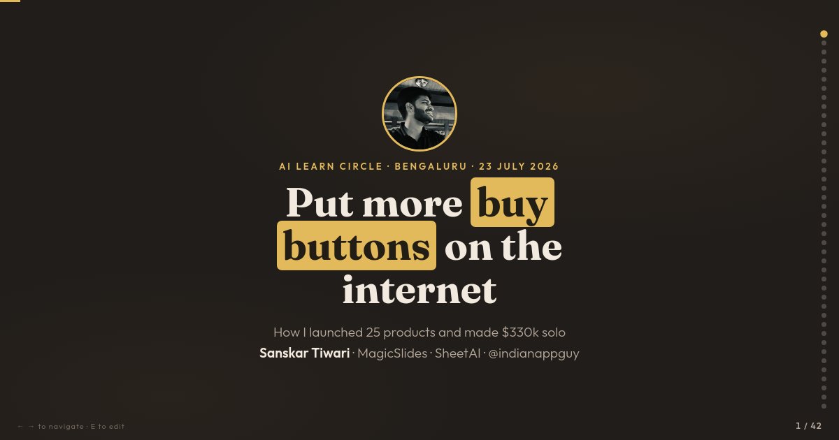 Preview of Buy Buttons Talk — AI Learn Circle