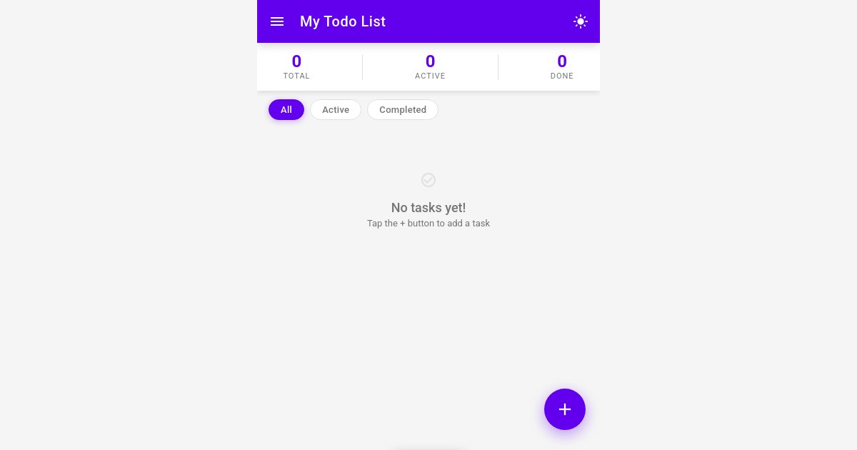 Preview of Build flutter app todo